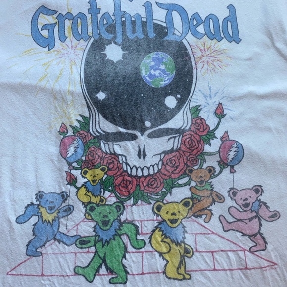 Grateful Dead White with Colorful Bears - Picture 4 of 11